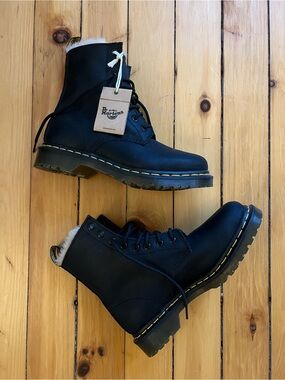 NWT Doc Martens Fur Lined Boots